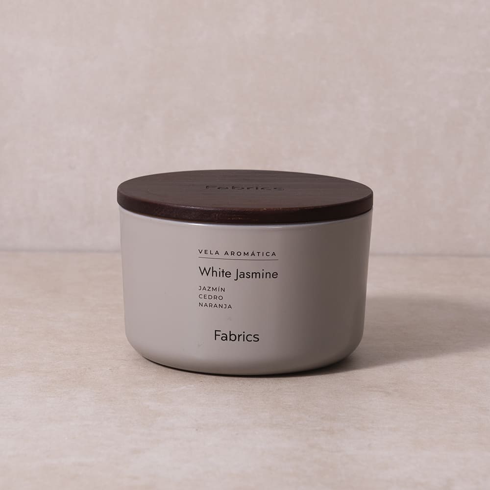 Vela Vidrio White Jasmine