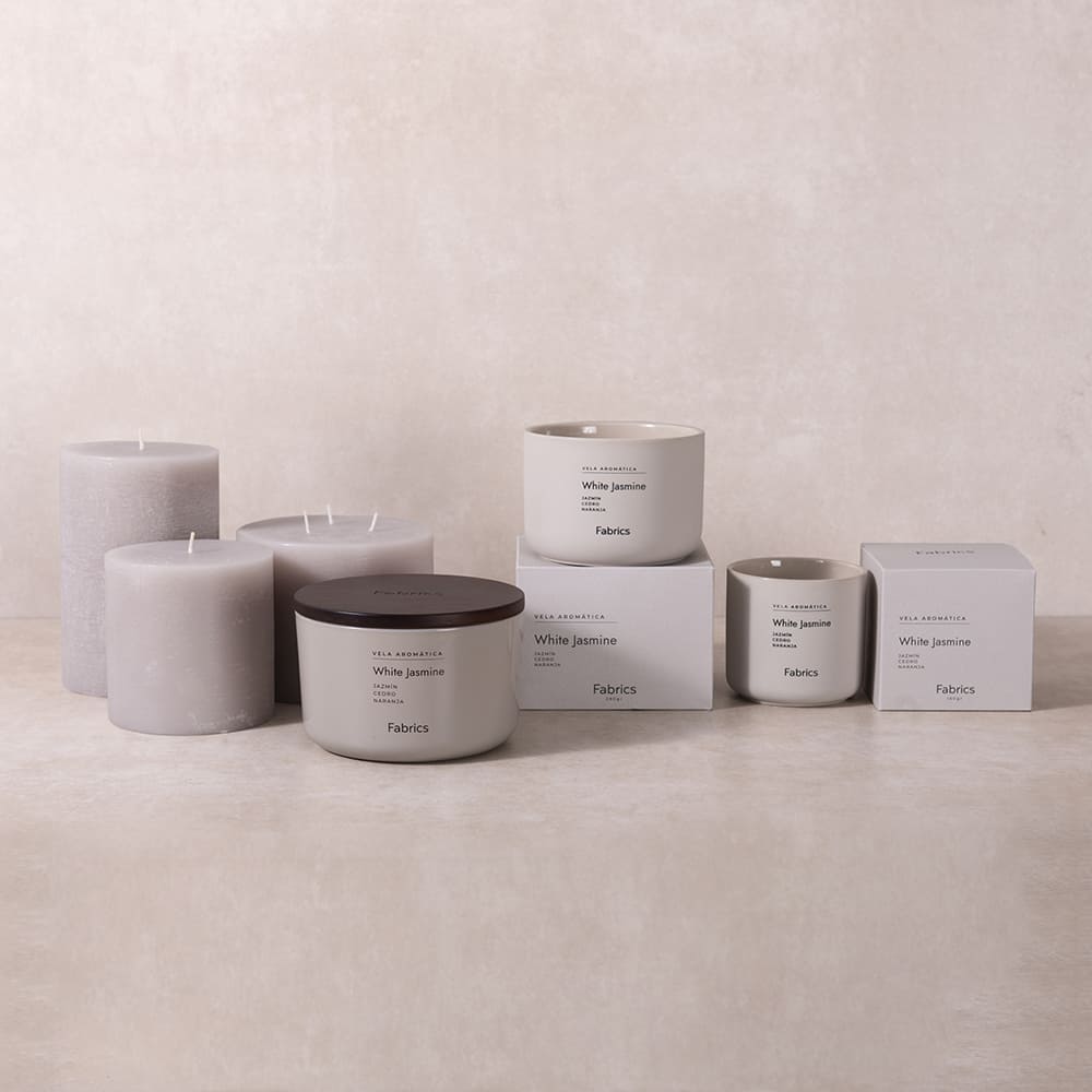 Vela Vidrio White Jasmine