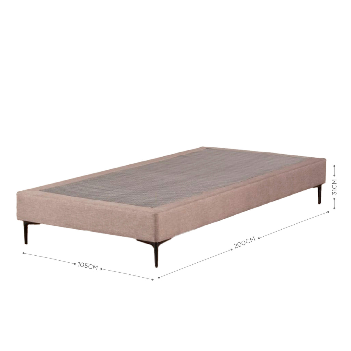 Base Europea 1.5 Plazas 105x200cm Taupe