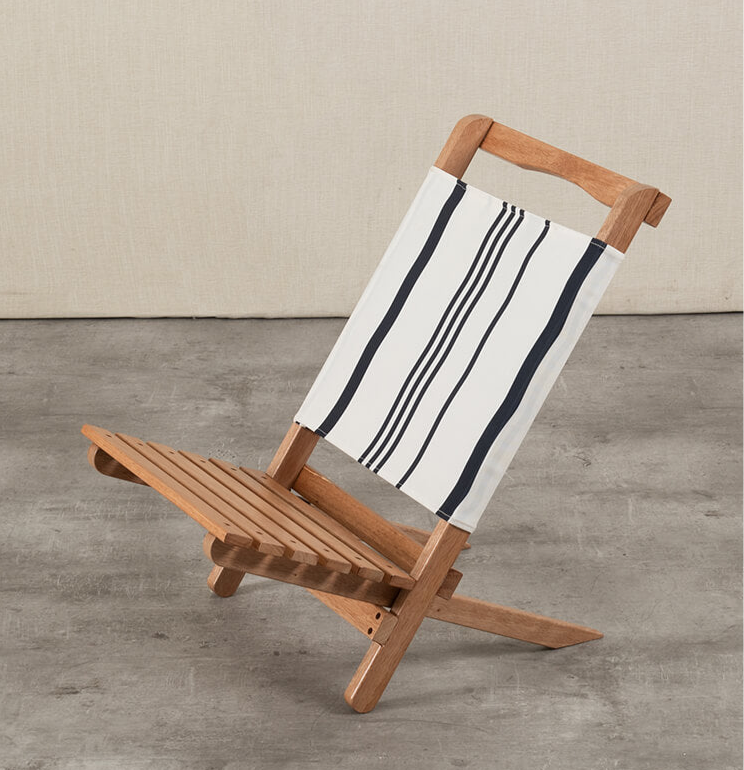 Silla Playa Stiniva Rayas Azul