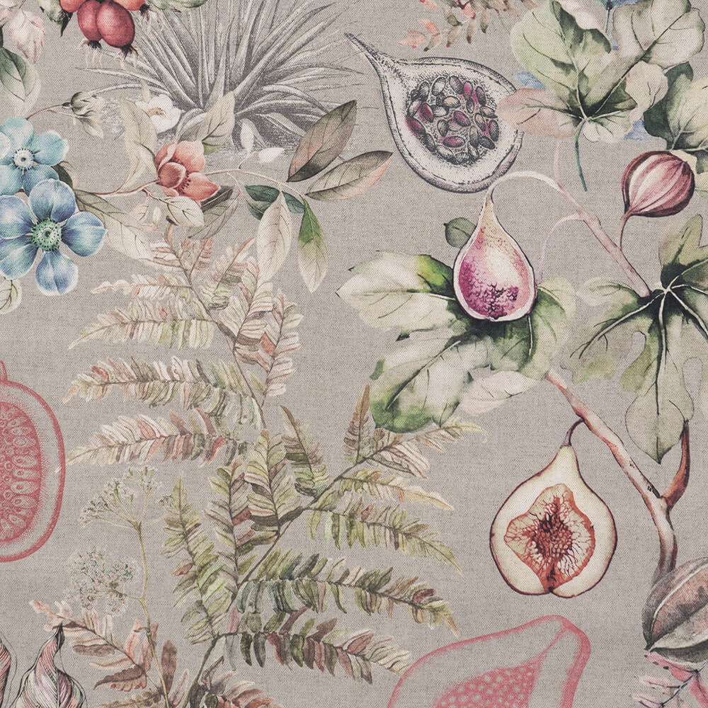 Algodón Simple Estampado Bora Visón