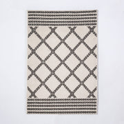 Alfombra Issey Crudo/Negro