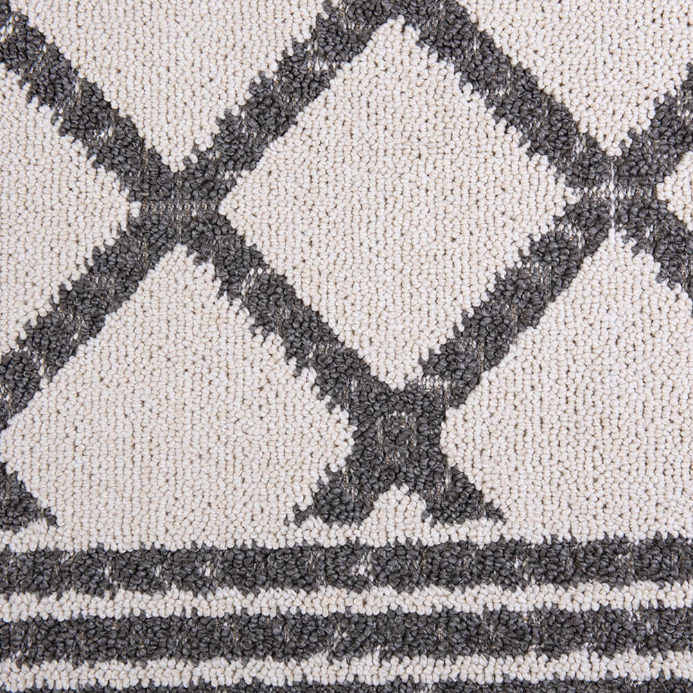 Alfombra Issey Crudo/Negro