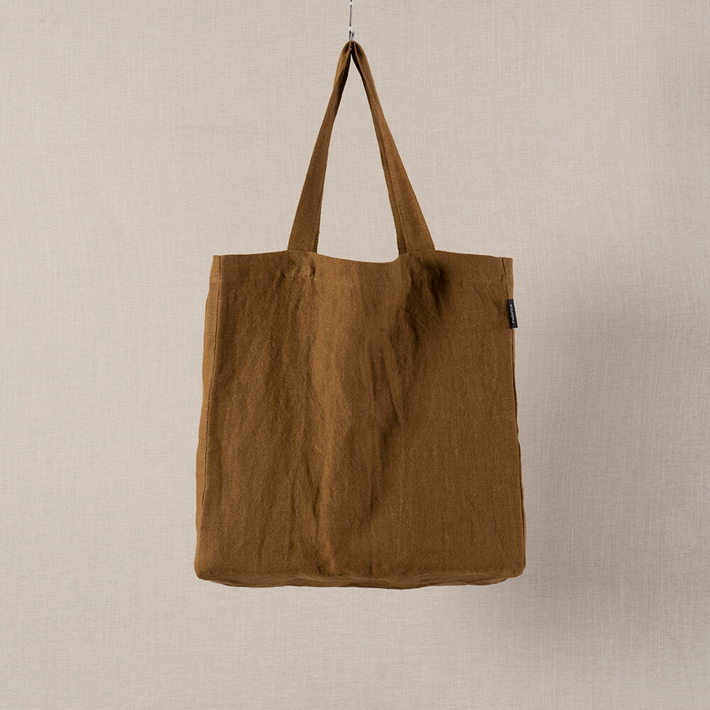 Bolso Lino Isabel 40x40cm Ocre