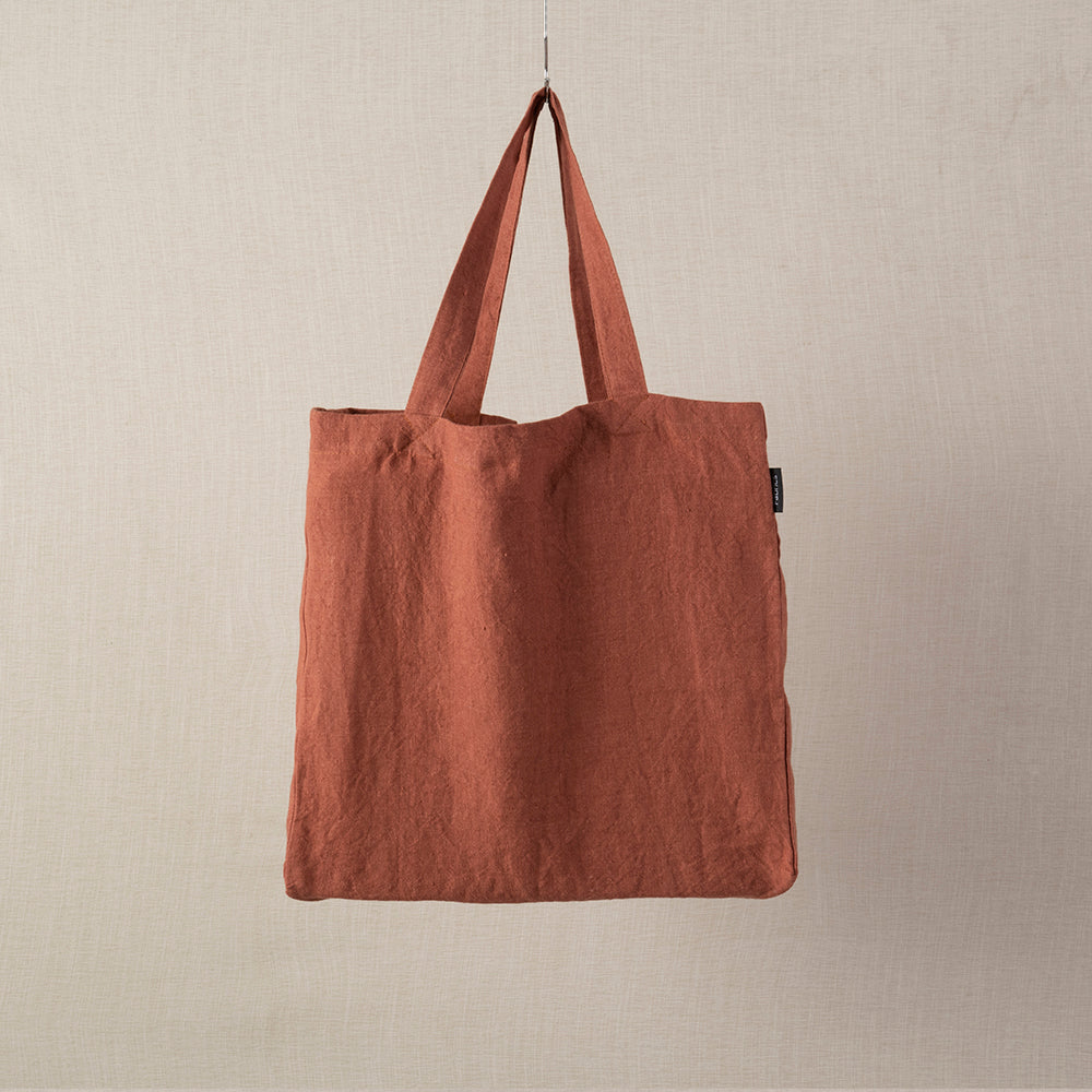 Bolso Lino Isabel 40x40cm Terracota