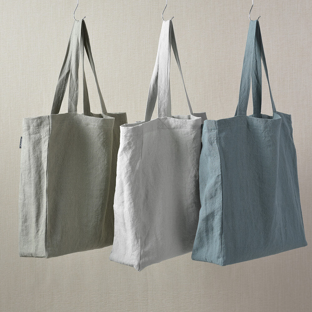 Bolso Lino Isabel 40x40cm Blanco