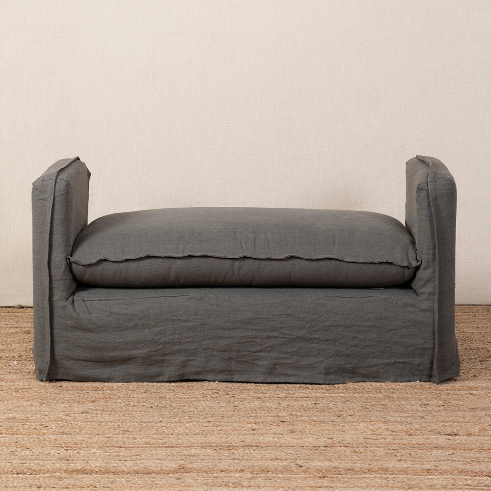 Banqueta Dominga Lino Gris