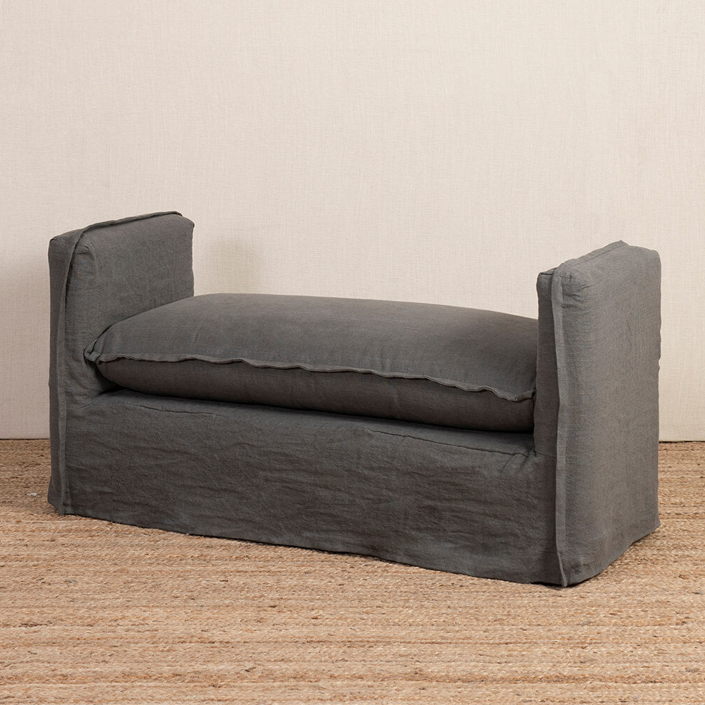 Banqueta Dominga Lino Gris