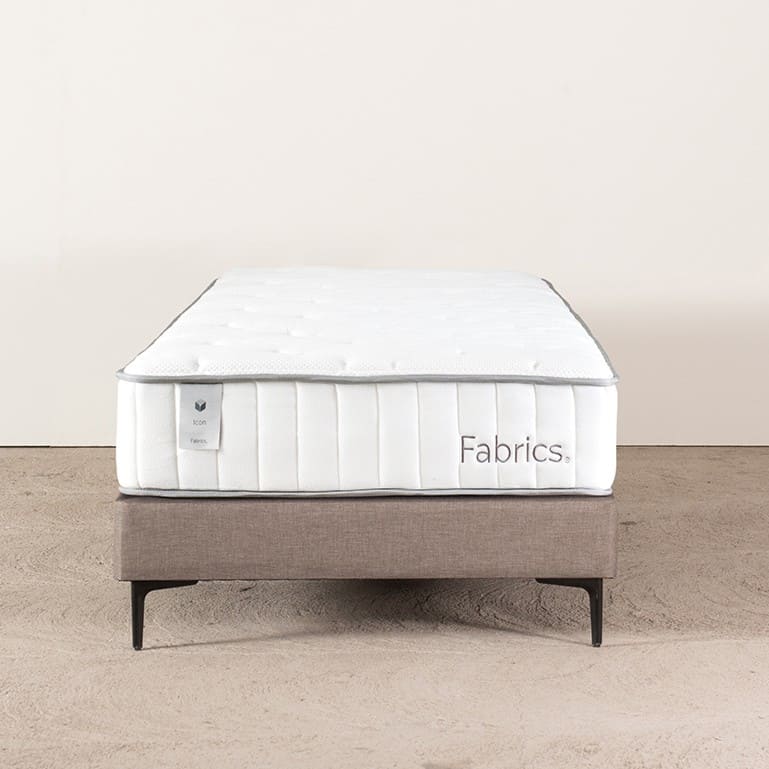 Cama Icon 1 Plaza 90x200cm Taupe