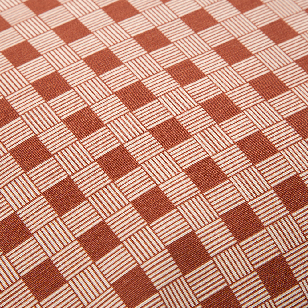 Cojín Outdoor Cuadritos 45x45cm Arcilla