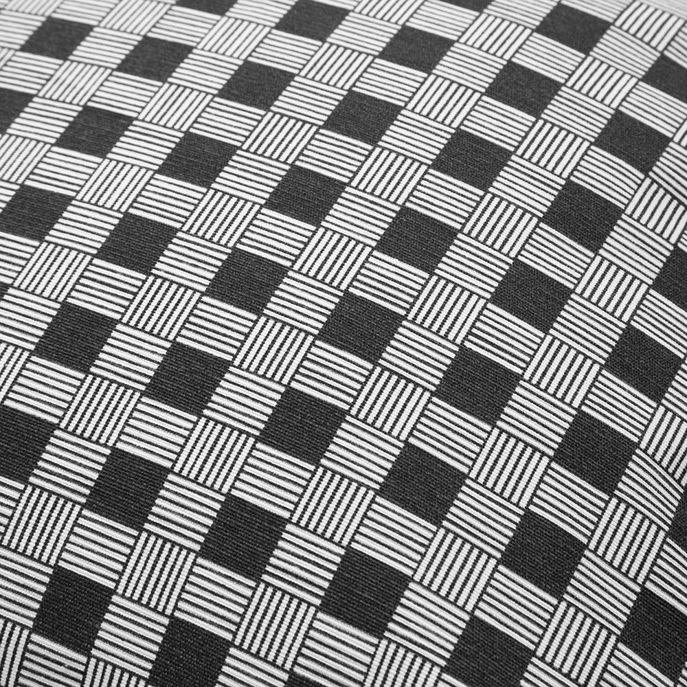 Cojín Outdoor Cuadritos 45x45cm Negro
