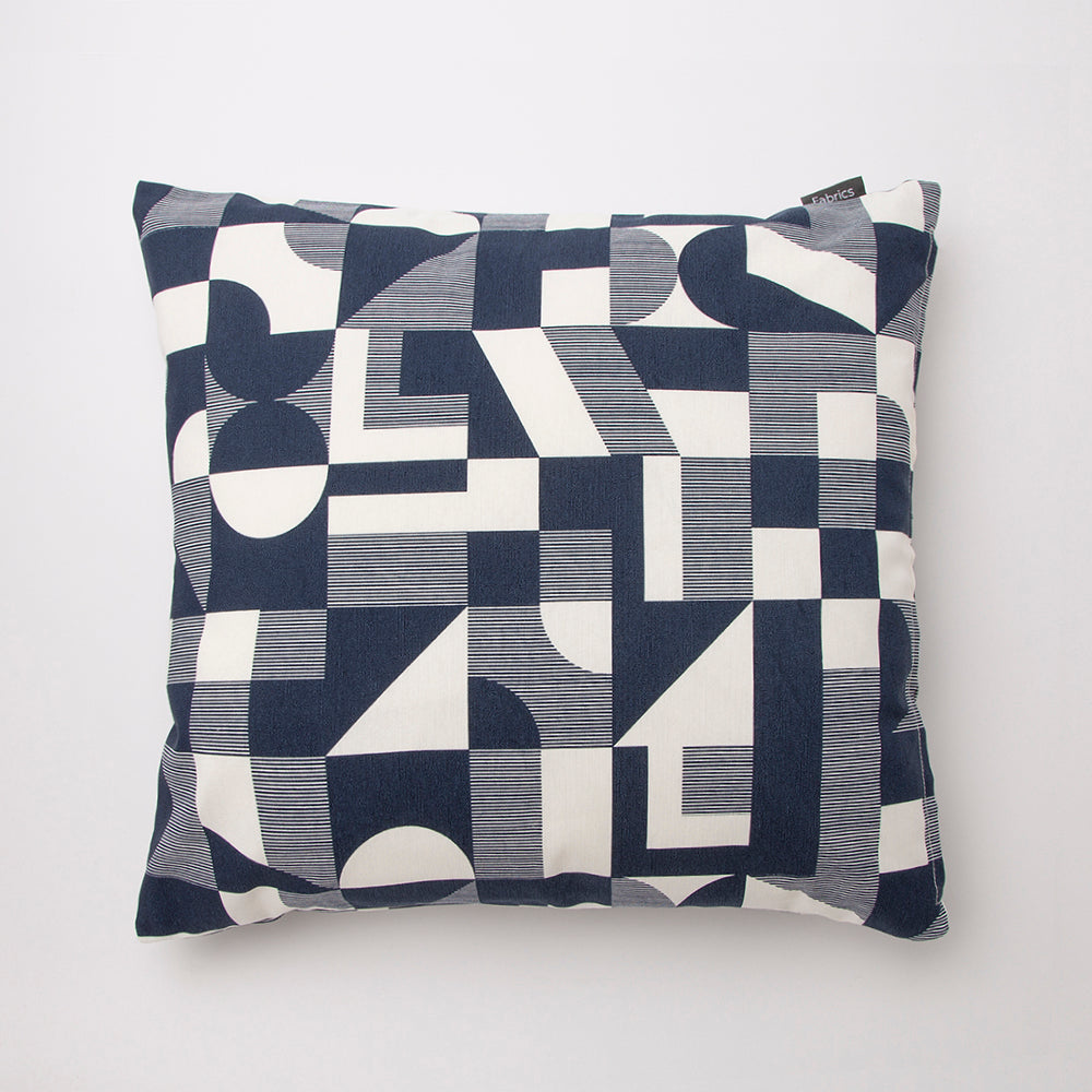 Cojín Outdoor Geométrico 45x45cm Azul