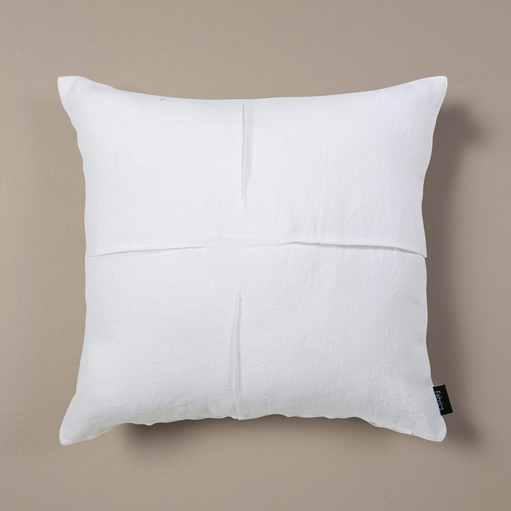 Cojín Lino Alforza 45x45cm Blanco