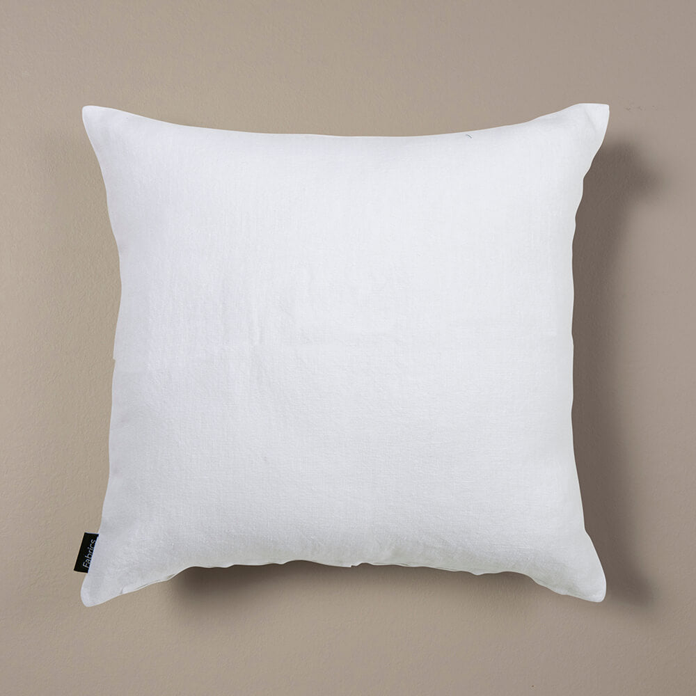 Cojín Lino Alforza 45x45cm Blanco
