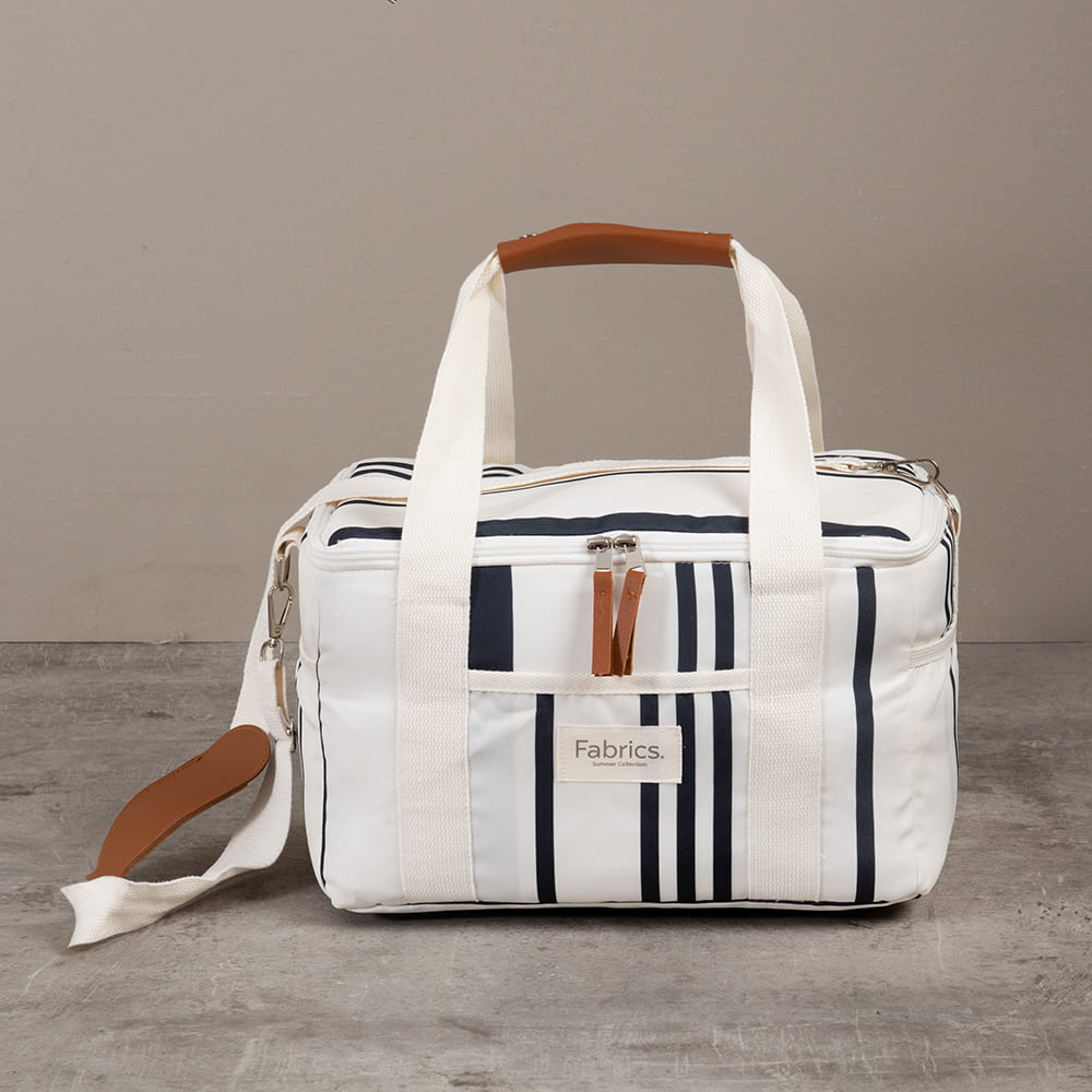 Cooler Tela Azul Rayas 14 Litros