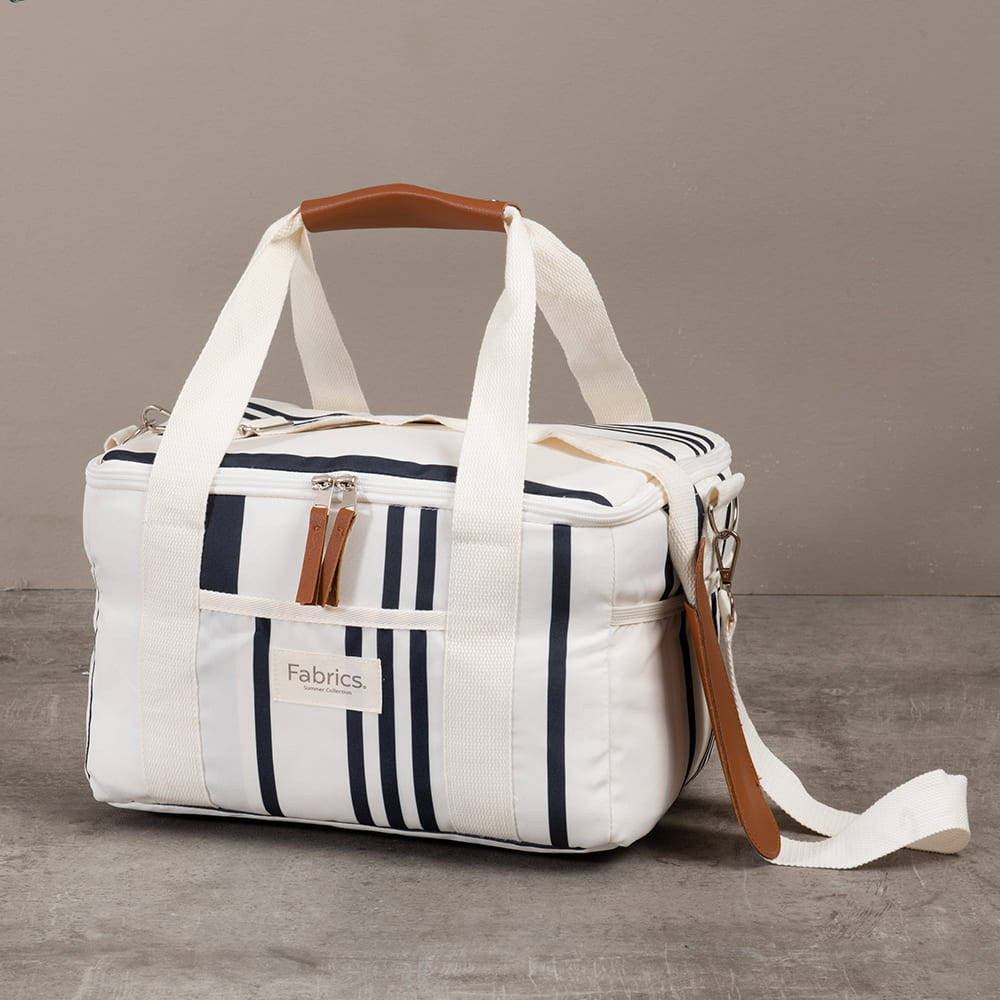 Cooler Tela Azul Rayas 14 Litros