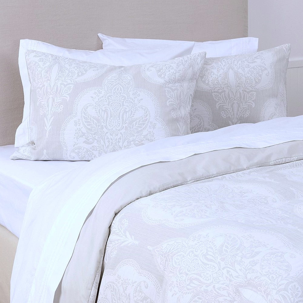 Funda Plumón Jacquard 2 Plazas Perla