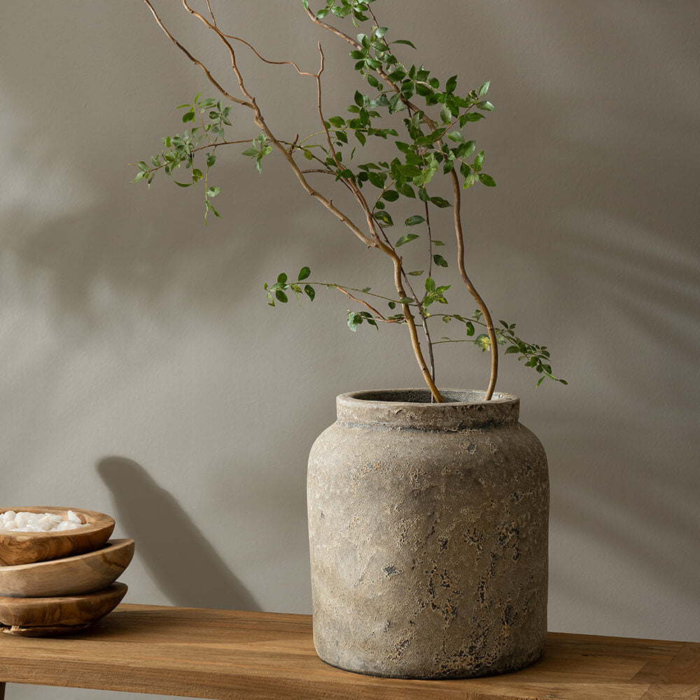 Vasija Terracota Gris