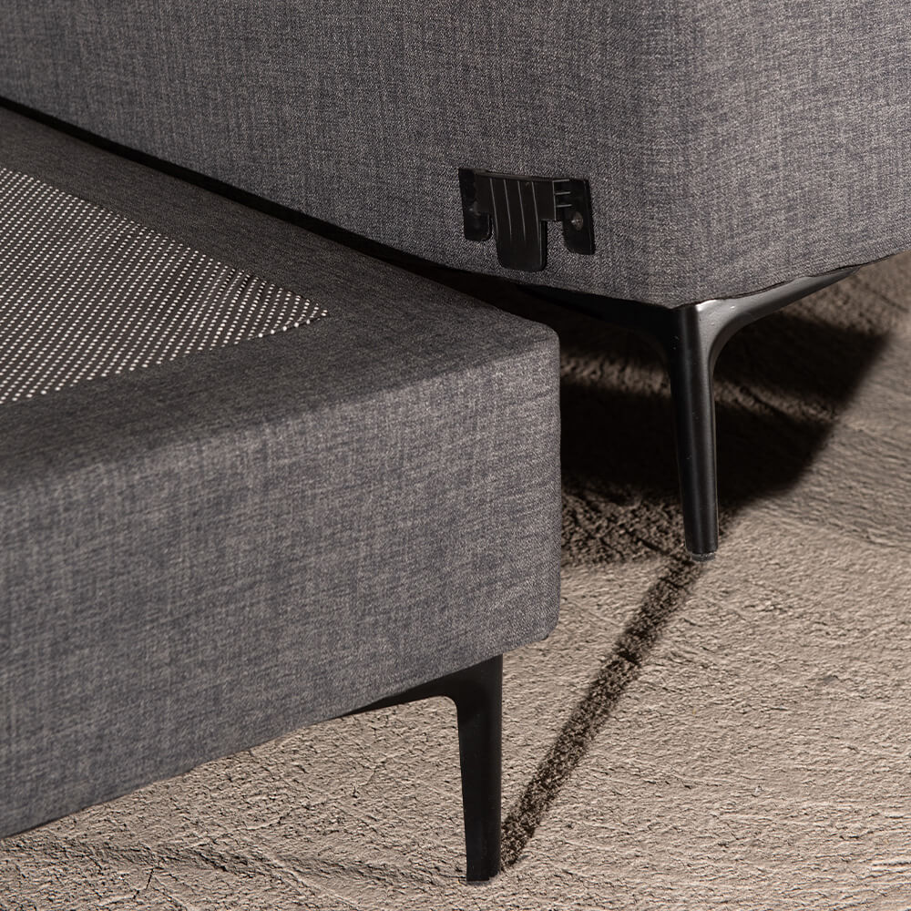 Cama Hybrid Warm King 180x200cm Gris