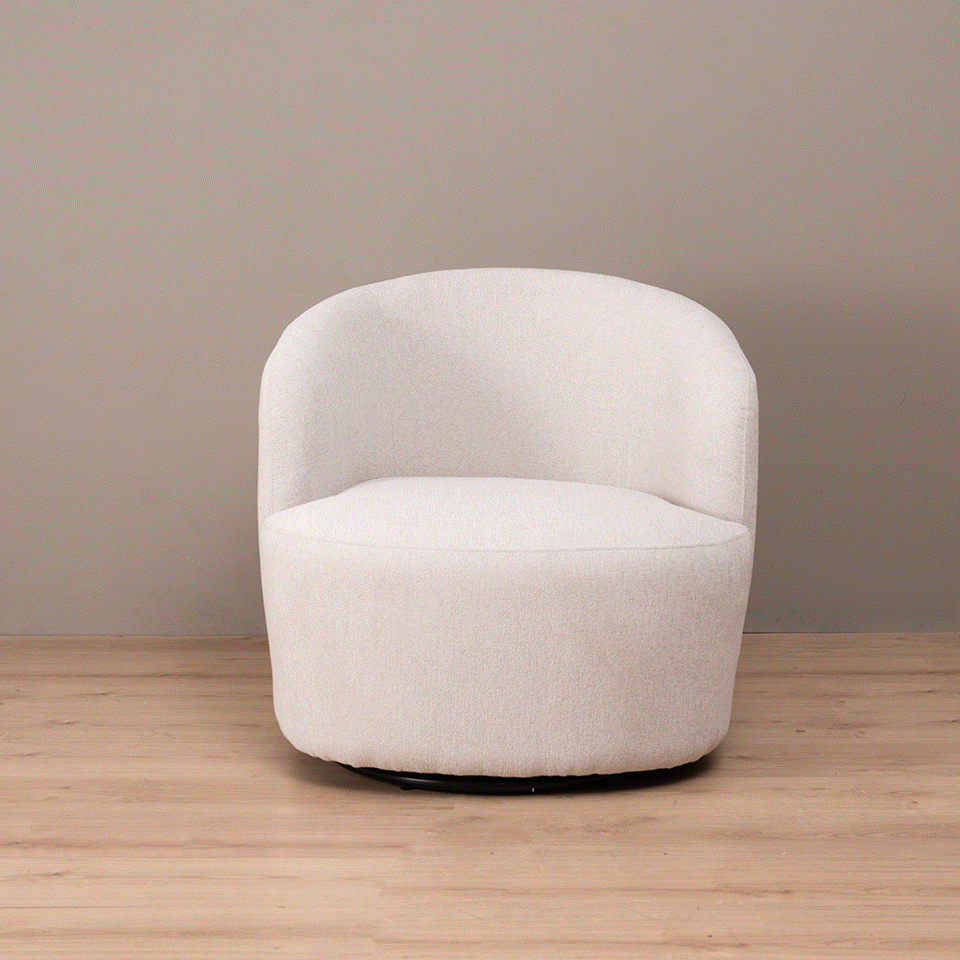 Poltrona Giratoria Caprice Cruda