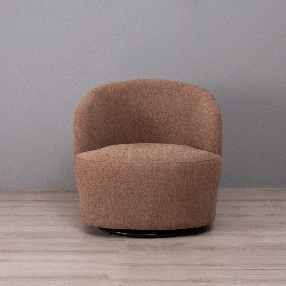 Poltrona Giratoria Caprice Camel