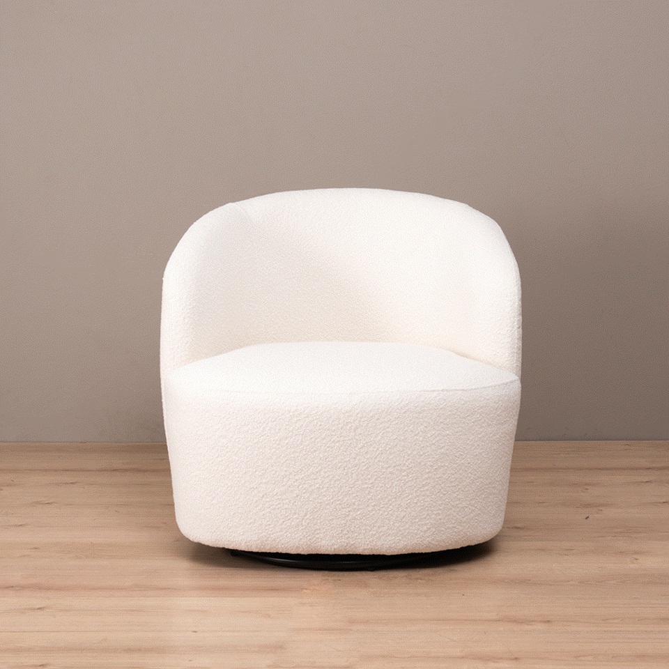 Poltrona Giratoria Caprice Blanca