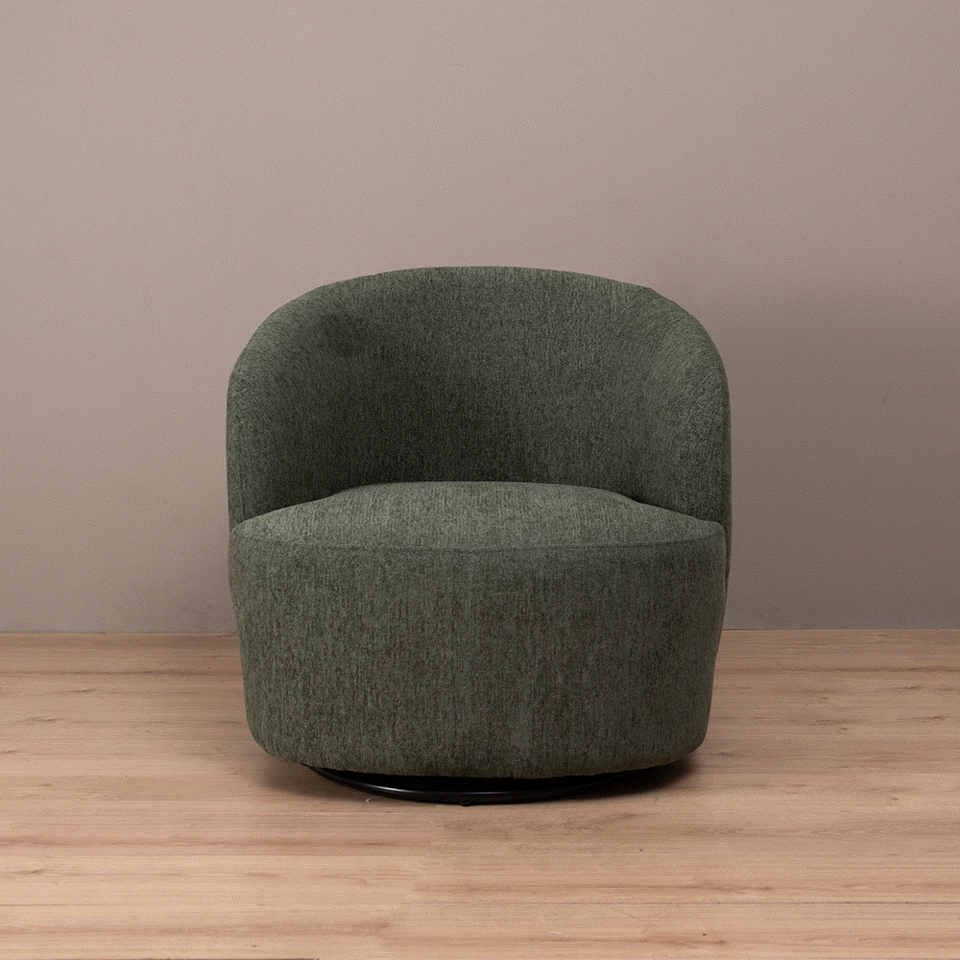 Poltrona Giratoria Caprice Verde