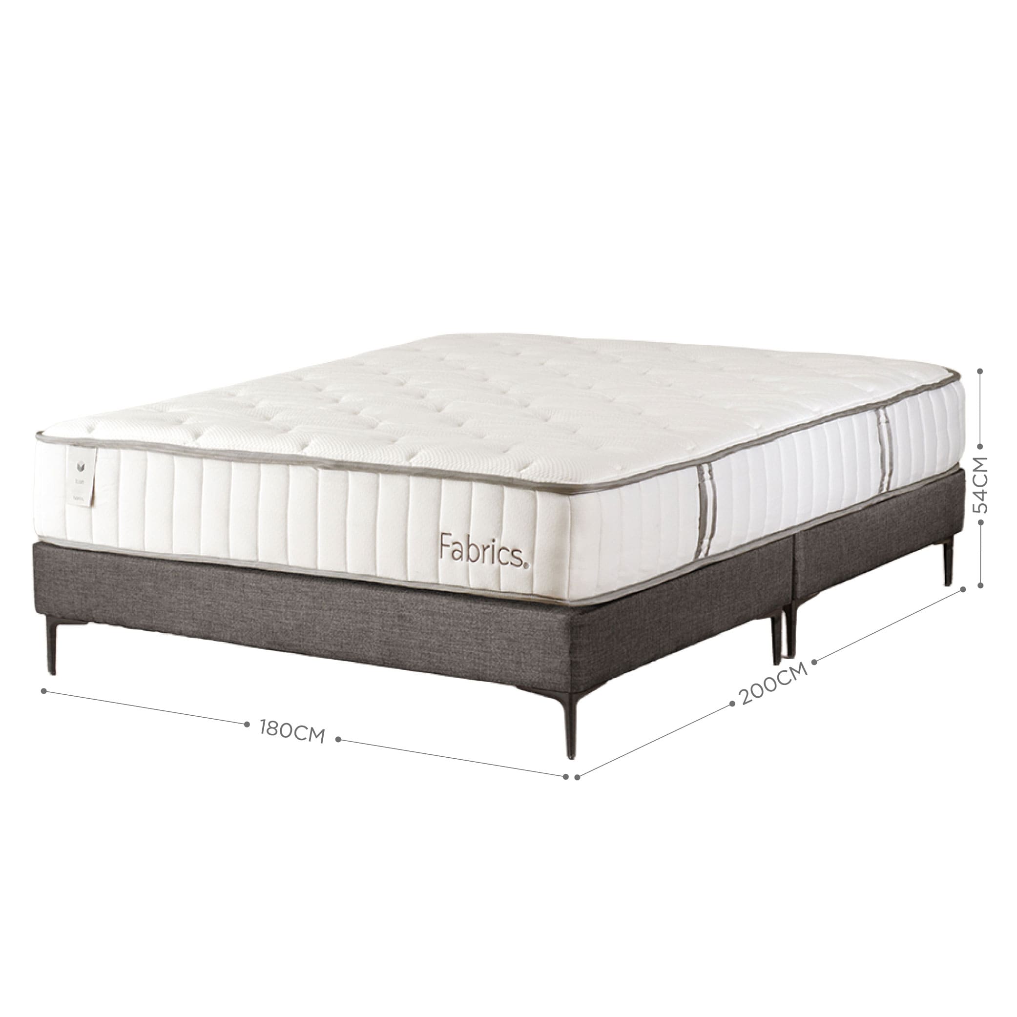 Cama Icon King 180x200cm Gris