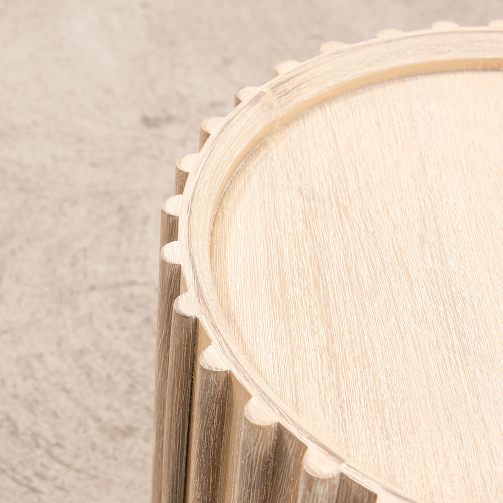 Mesa Lateral Corfu Blanco