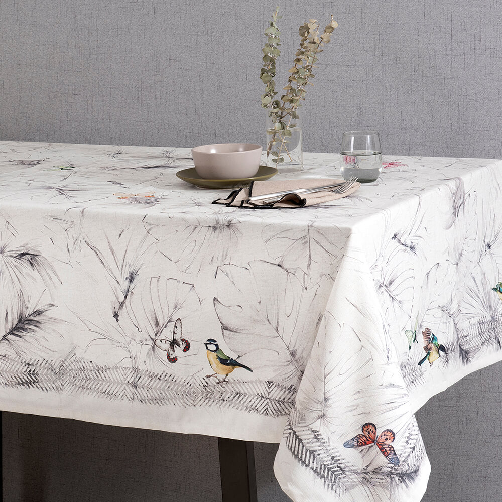 Mantel Antimanchas Gaia Gris