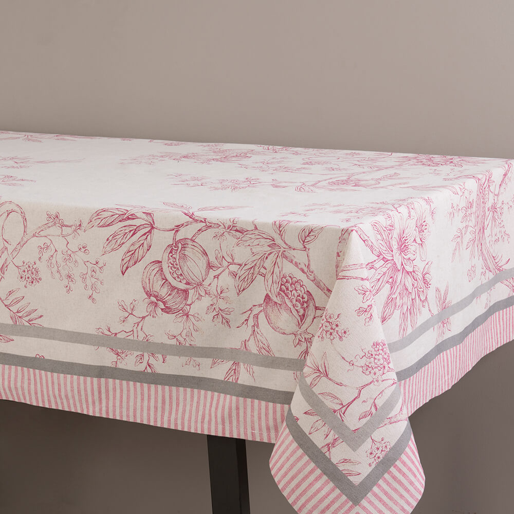 Mantel Lino Antimanchas Manacor Rosa