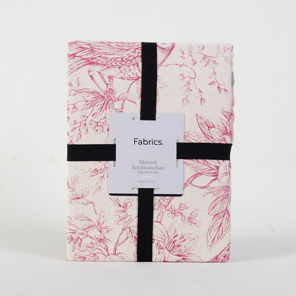 Mantel Lino Antimanchas Manacor Rosa