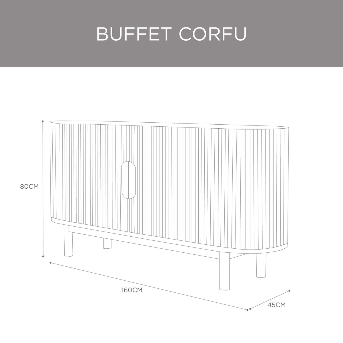 Buffet Corfu Blanco