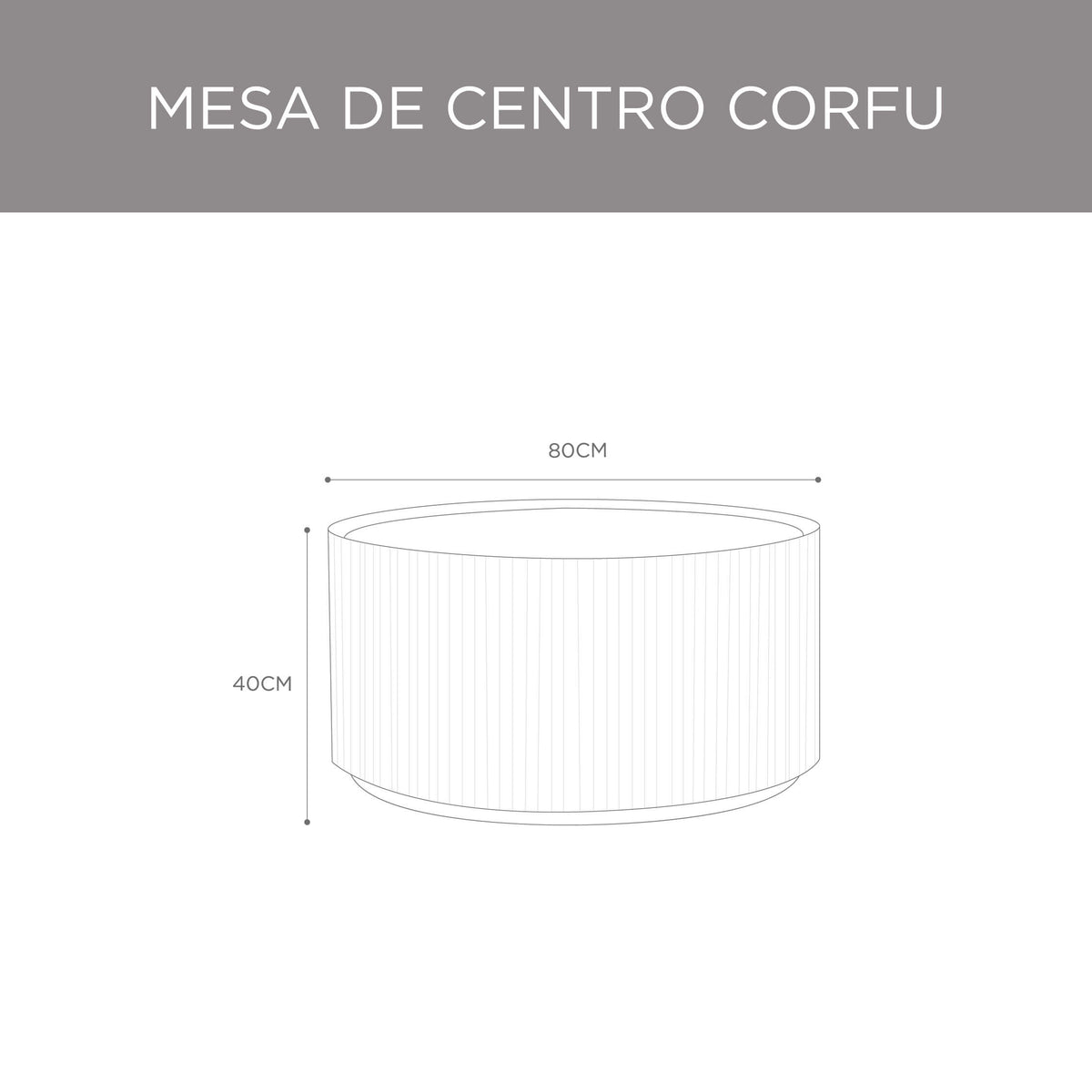 Mesa de Centro Corfu Caramel