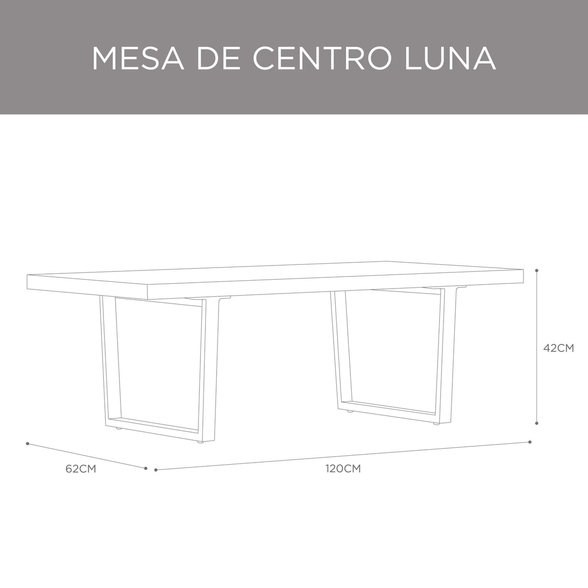 Mesa de Centro Luna