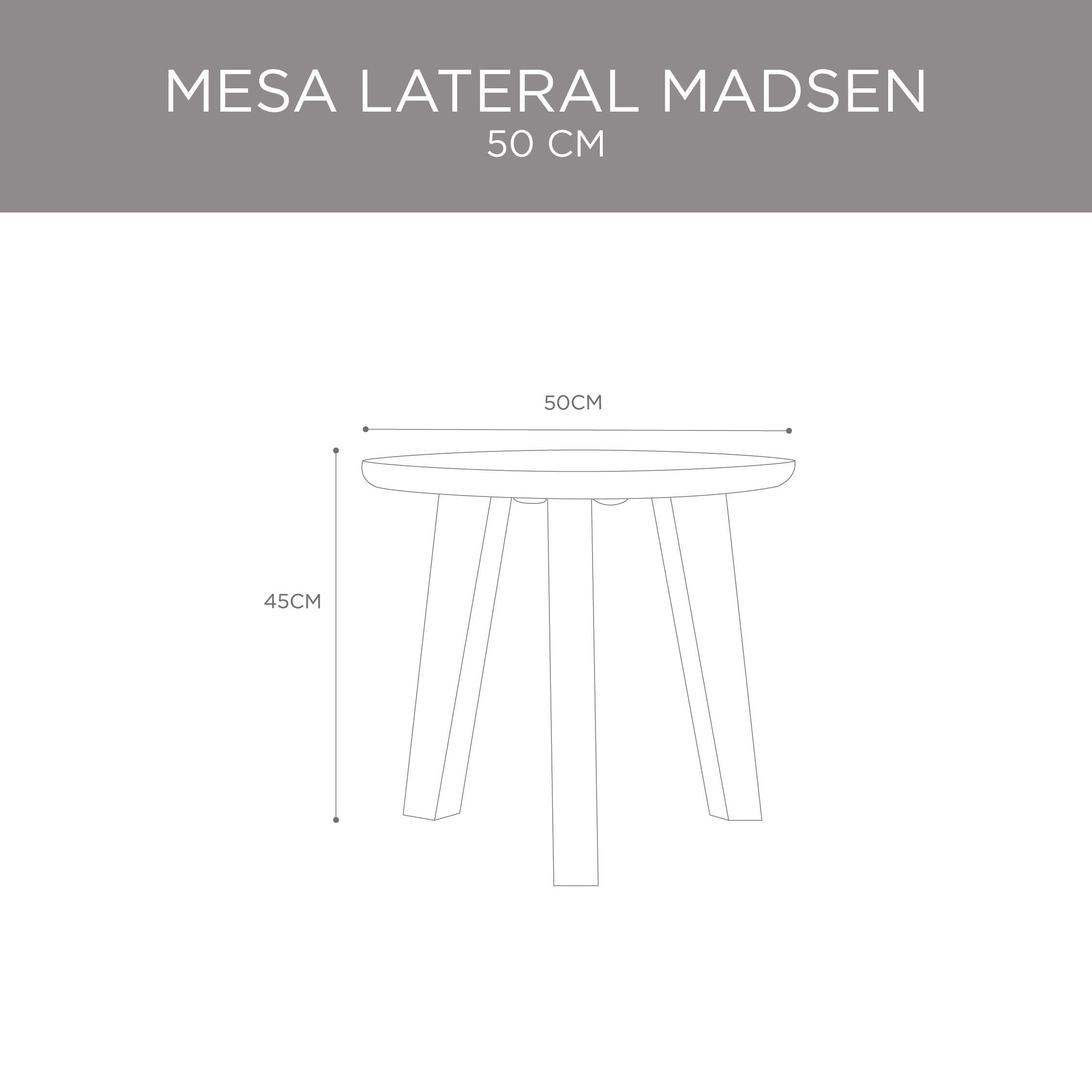 Mesa Lateral Madsen 50cm