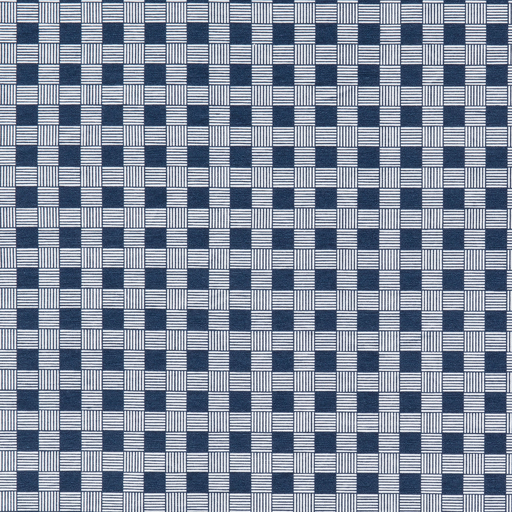 Tela Outdoor Cuadritos Azul