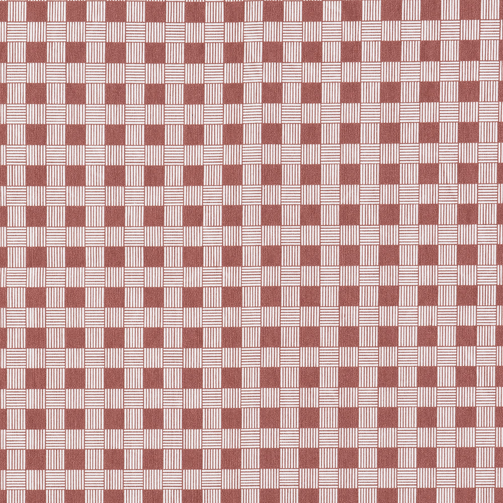 Tela Outdoor Cuadritos Arcilla