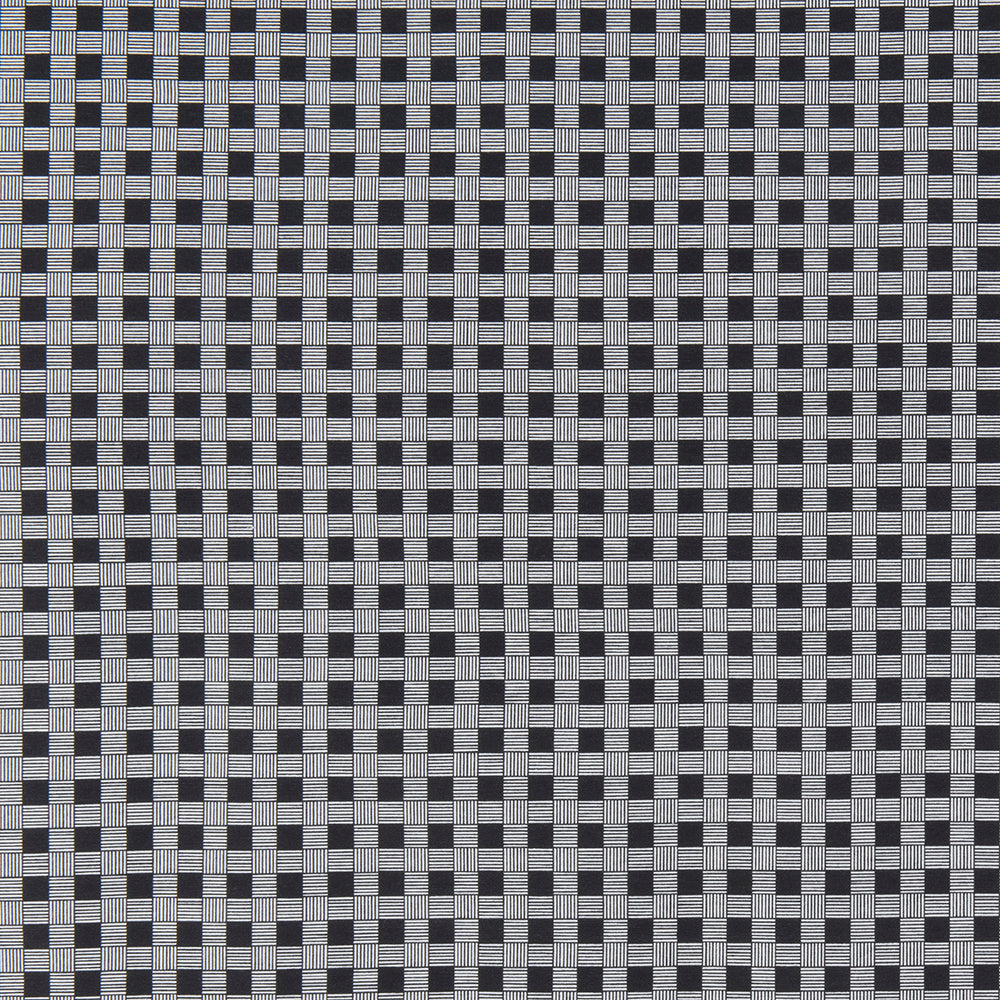 Tela Outdoor Cuadritos Negro