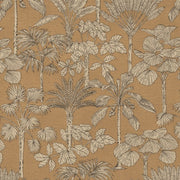 Tela Outdoor Palmeras Ocre