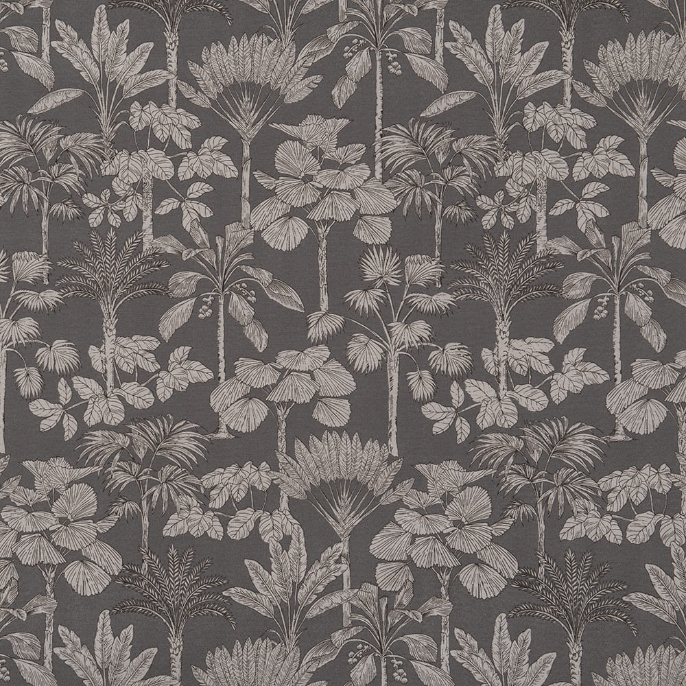 Tela Outdoor Palmeras Gris