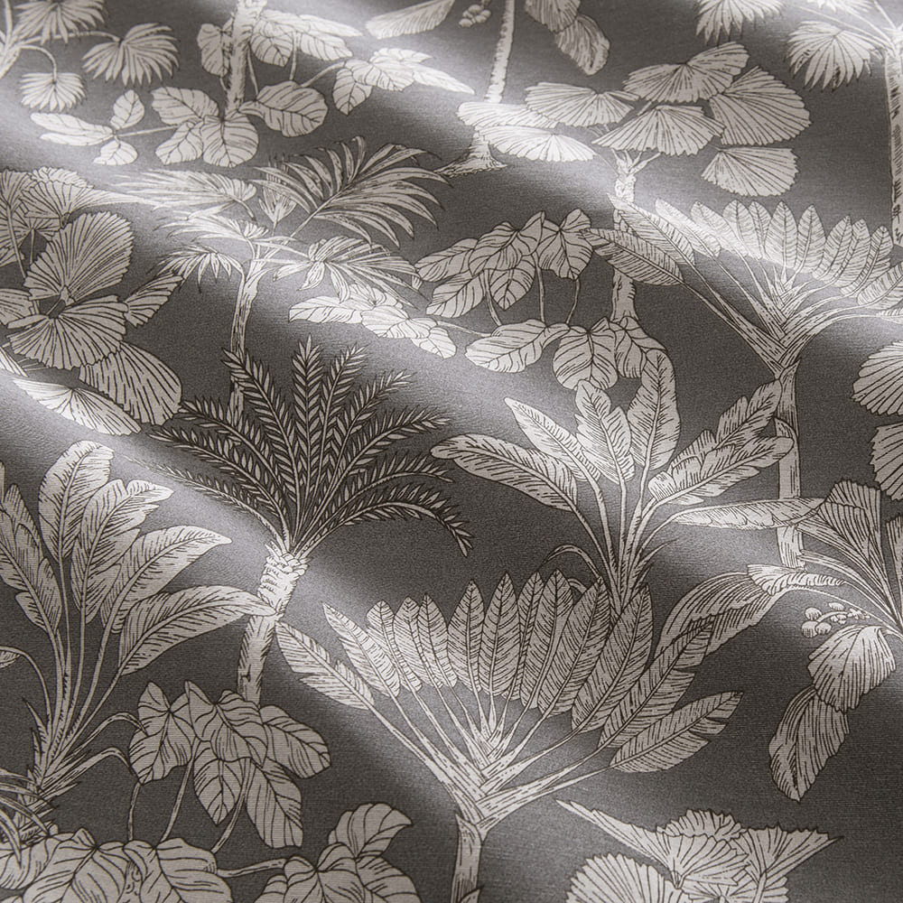 Tela Outdoor Palmeras Gris