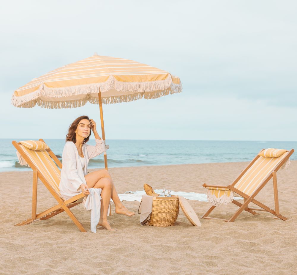 Quitasol Amalfi Rayas Ocre