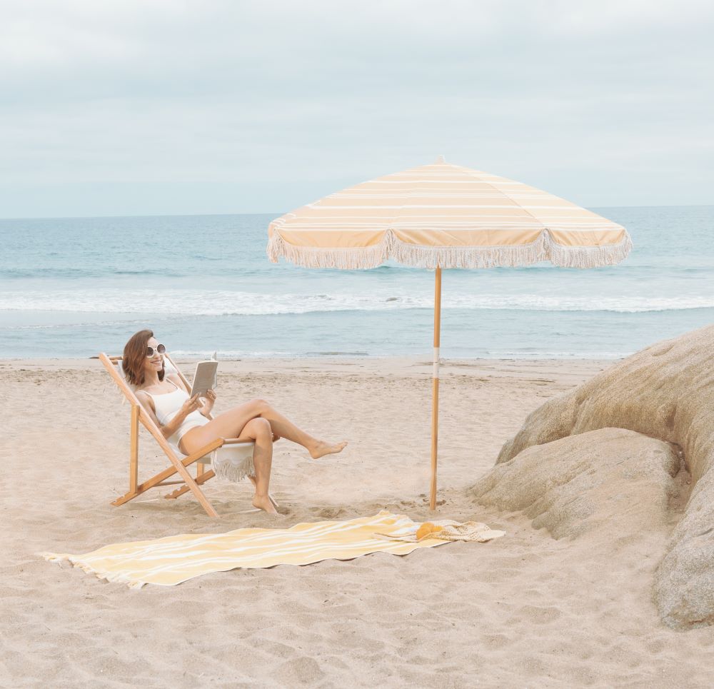 Quitasol Amalfi Rayas Ocre