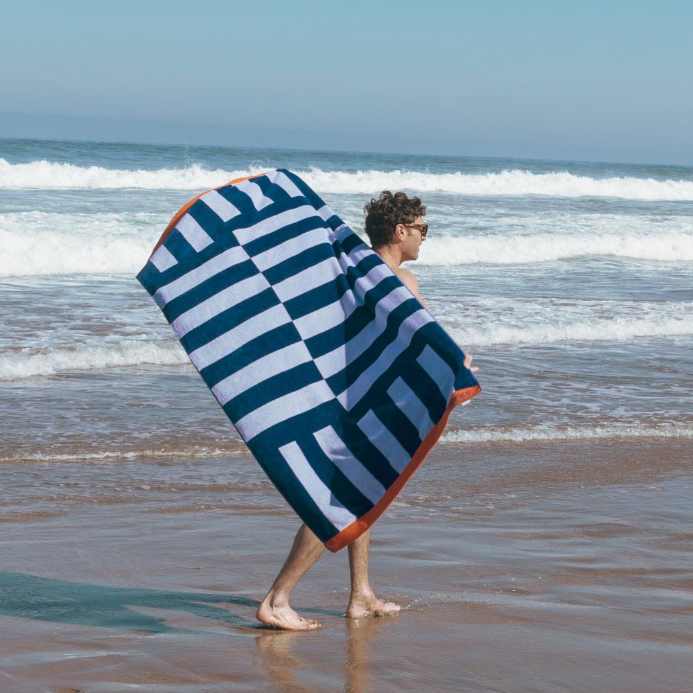 Toalla Playa Jacquard Elordi Azul