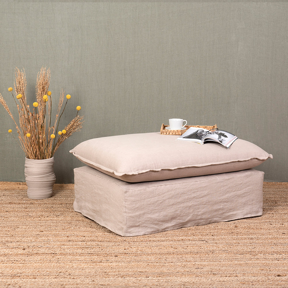 Pouff Dominga Lino Natural