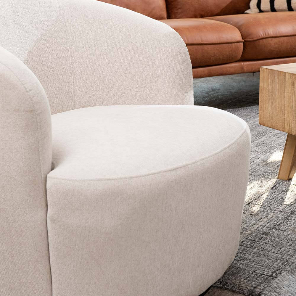 Poltrona Giratoria Caprice Cruda