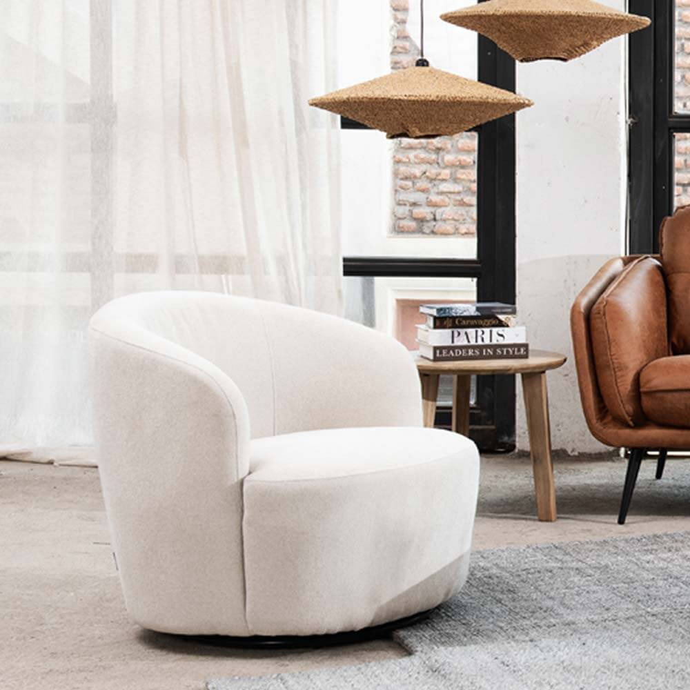 Poltrona Giratoria Caprice Cruda