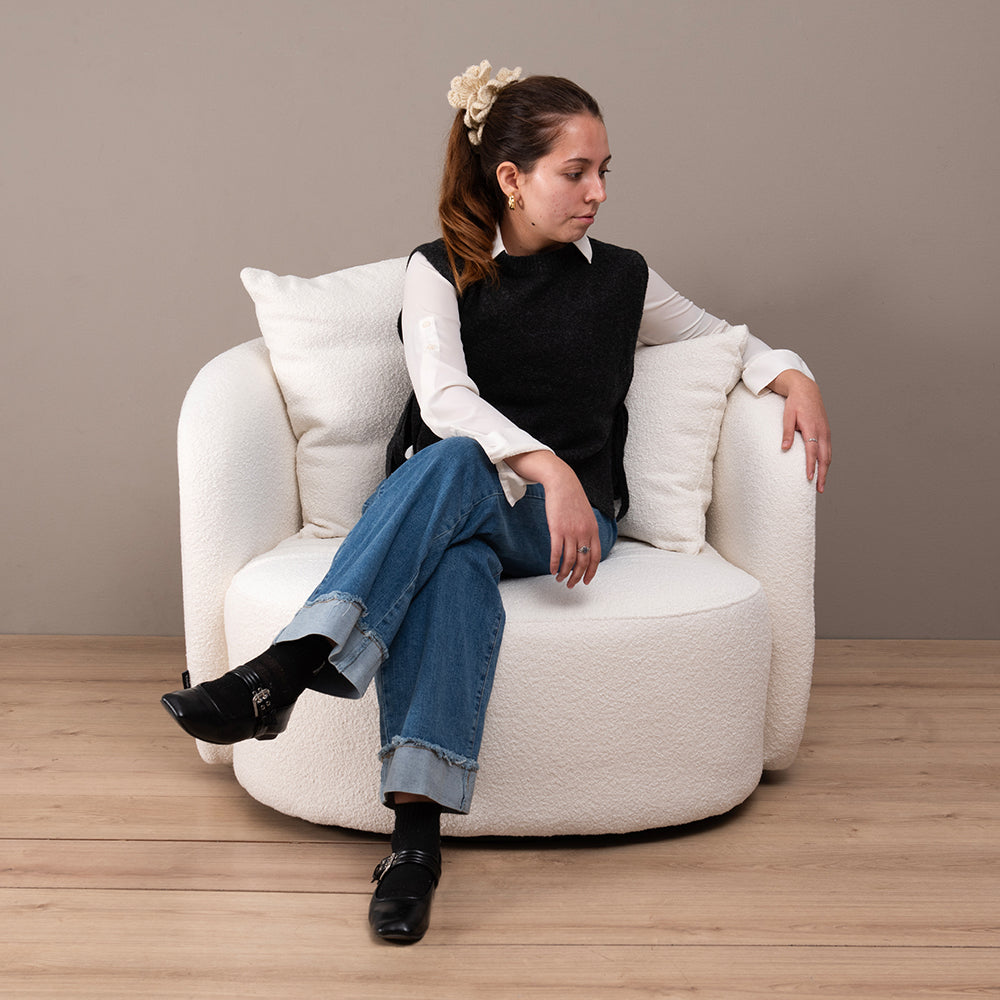 Poltrona Giratoria Amulet Blanca