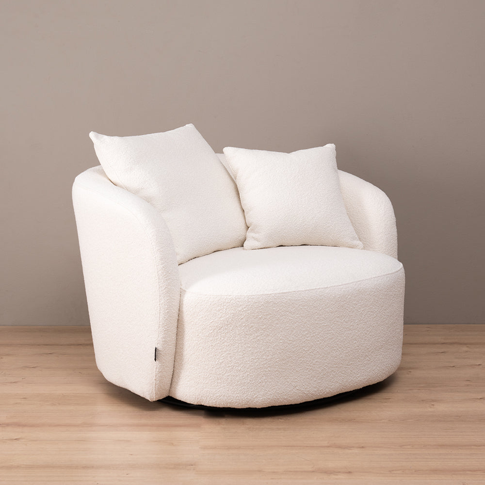 Poltrona Giratoria Amulet Blanca